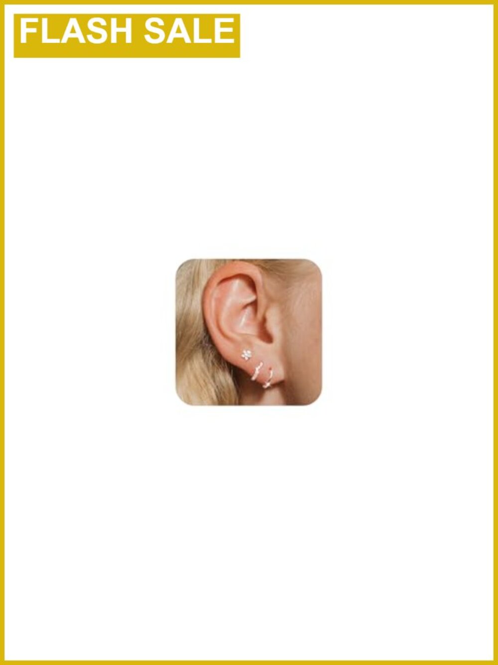 3 Pairs Hoop Earrings for Women 925 Sterling Silver Post Set